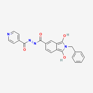 molecular formula C22H16N4O4 B4712567 2-benzyl-N'-isonicotinoyl-1,3-dioxo-5-isoindolinecarbohydrazide 