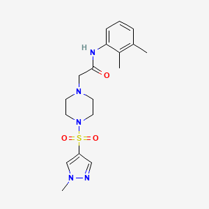 N-(2,3-dimethylphenyl)-2-{4-[(1-methyl-1H-pyrazol-4-yl)sulfonyl]-1-piperazinyl}acetamide