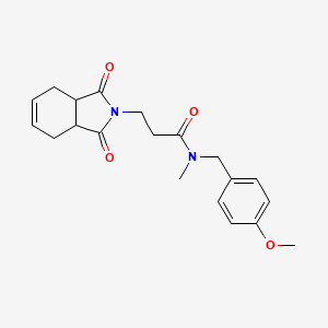 3-(1,3-dioxo-1,3,3a,4,7,7a-hexahydro-2H-isoindol-2-yl)-N-(4-methoxybenzyl)-N-methylpropanamide