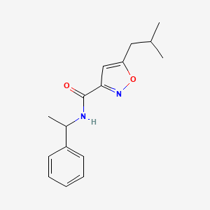 5-isobutyl-N-(1-phenylethyl)-3-isoxazolecarboxamide