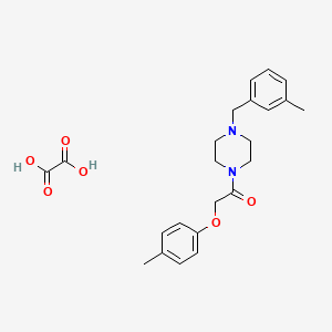 molecular formula C23H28N2O6 B4712689 1-(3-methylbenzyl)-4-[(4-methylphenoxy)acetyl]piperazine oxalate 