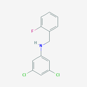 molecular formula C13H10Cl2FN B471272 N-(3,5-dichlorophenyl)-N-(2-fluorobenzyl)amine CAS No. 723753-74-0