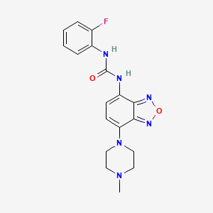 N-(2-fluorophenyl)-N'-[7-(4-methyl-1-piperazinyl)-2,1,3-benzoxadiazol-4-yl]urea