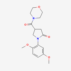 1-(2,5-dimethoxyphenyl)-4-(morpholin-4-ylcarbonyl)pyrrolidin-2-one