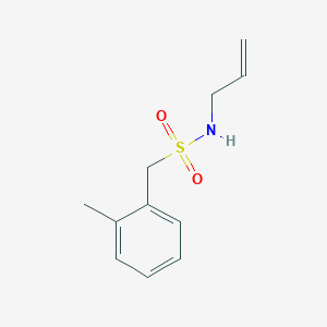 molecular formula C11H15NO2S B4712792 N-allyl-1-(2-methylphenyl)methanesulfonamide 