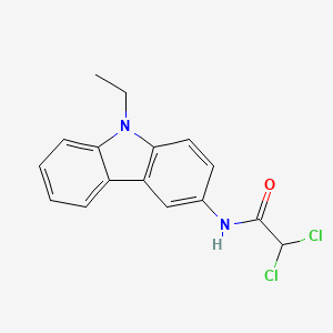 molecular formula C16H14Cl2N2O B4712894 2,2-dichloro-N-(9-ethyl-9H-carbazol-3-yl)acetamide 