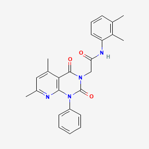 molecular formula C25H24N4O3 B4712909 2-(5,7-dimethyl-2,4-dioxo-1-phenyl-1,4-dihydropyrido[2,3-d]pyrimidin-3(2H)-yl)-N-(2,3-dimethylphenyl)acetamide 