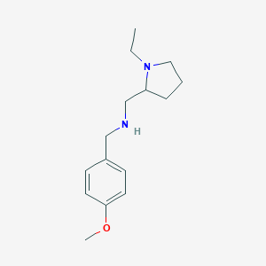 molecular formula C15H24N2O B471292 (1-乙基-吡咯烷-2-基甲基)-(4-甲氧基-苄基)-胺 CAS No. 727360-94-3