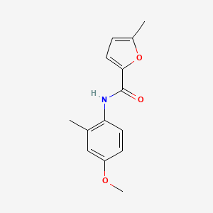 molecular formula C14H15NO3 B4712932 N-(4-methoxy-2-methylphenyl)-5-methyl-2-furamide 