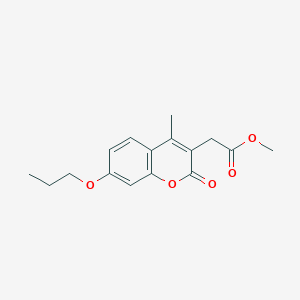 methyl (4-methyl-2-oxo-7-propoxy-2H-chromen-3-yl)acetate