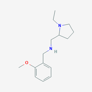 molecular formula C15H24N2O B471296 (1-乙基吡咯烷-2-基甲基)-(2-甲氧基苄基)-胺 CAS No. 726162-66-9
