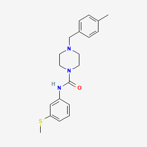 4-[(4-METHYLPHENYL)METHYL]-N-[3-(METHYLSULFANYL)PHENYL]PIPERAZINE-1-CARBOXAMIDE