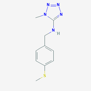 B471302 1-methyl-N-[(4-methylsulfanylphenyl)methyl]tetrazol-5-amine CAS No. 717831-71-5