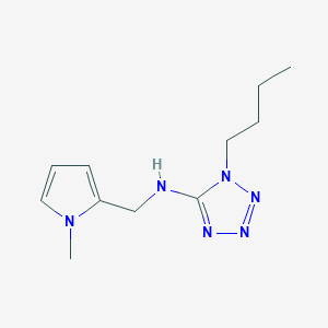 B471303 1-butyl-N-[(1-methylpyrrol-2-yl)methyl]tetrazol-5-amine CAS No. 775294-11-6