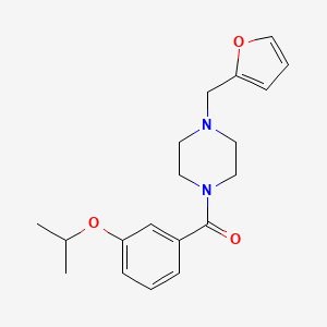 molecular formula C19H24N2O3 B4713044 1-(2-furylmethyl)-4-(3-isopropoxybenzoyl)piperazine 