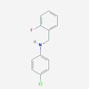 B471305 N-(4-chlorophenyl)-N-(2-fluorobenzyl)amine CAS No. 723753-84-2