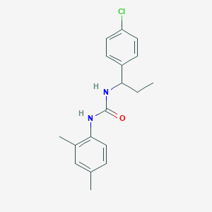 N-[1-(4-chlorophenyl)propyl]-N'-(2,4-dimethylphenyl)urea