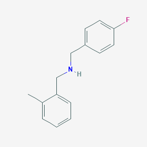 molecular formula C15H16FN B471307 N-(4-fluorobenzyl)-N-(2-methylbenzyl)amine CAS No. 774556-61-5