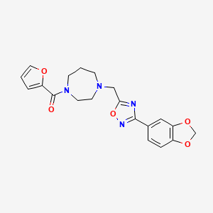 1-{[3-(1,3-benzodioxol-5-yl)-1,2,4-oxadiazol-5-yl]methyl}-4-(2-furoyl)-1,4-diazepane