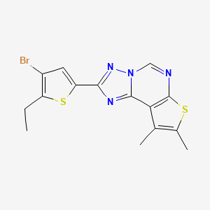 2-(4-bromo-5-ethyl-2-thienyl)-8,9-dimethylthieno[3,2-e][1,2,4]triazolo[1,5-c]pyrimidine