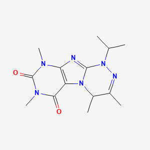 1-isopropyl-3,4,7,9-tetramethyl-1,4-dihydro[1,2,4]triazino[3,4-f]purine-6,8(7H,9H)-dione