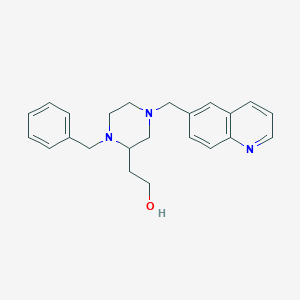 2-[1-benzyl-4-(6-quinolinylmethyl)-2-piperazinyl]ethanol