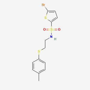 5-bromo-N-{2-[(4-methylphenyl)thio]ethyl}-2-thiophenesulfonamide