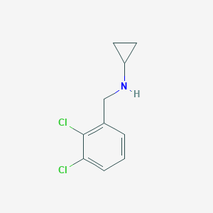 molecular formula C10H11Cl2N B471315 环丙基-(2,3-二氯-苄基)-胺 CAS No. 625437-42-5