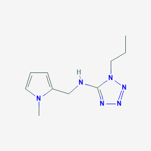molecular formula C10H16N6 B471317 N-[(1-methylpyrrol-2-yl)methyl]-1-propyltetrazol-5-amine CAS No. 775294-09-2