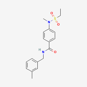 4-[(ethylsulfonyl)(methyl)amino]-N-(3-methylbenzyl)benzamide