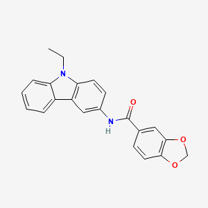 N-(9-ethyl-9H-carbazol-3-yl)-1,3-benzodioxole-5-carboxamide