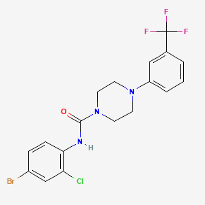 N-(4-bromo-2-chlorophenyl)-4-[3-(trifluoromethyl)phenyl]-1-piperazinecarboxamide