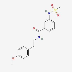 molecular formula C17H20N2O4S B4713214 N-[2-(4-methoxyphenyl)ethyl]-3-[(methylsulfonyl)amino]benzamide 