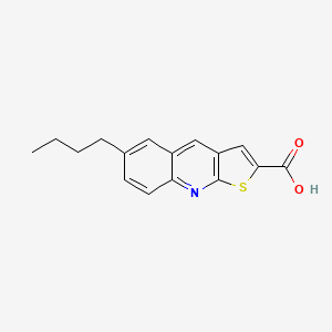 molecular formula C16H15NO2S B4713316 6-butylthieno[2,3-b]quinoline-2-carboxylic acid 