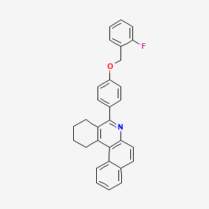 5-{4-[(2-fluorobenzyl)oxy]phenyl}-1,2,3,4-tetrahydrobenzo[a]phenanthridine