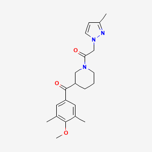 (4-methoxy-3,5-dimethylphenyl){1-[(3-methyl-1H-pyrazol-1-yl)acetyl]-3-piperidinyl}methanone