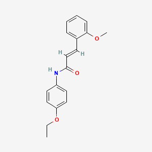 molecular formula C18H19NO3 B4713491 N-(4-ethoxyphenyl)-3-(2-methoxyphenyl)acrylamide 