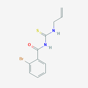 molecular formula C11H11BrN2OS B4713496 N-[(allylamino)carbonothioyl]-2-bromobenzamide 