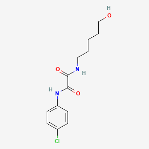 N-(4-chlorophenyl)-N'-(5-hydroxypentyl)ethanediamide