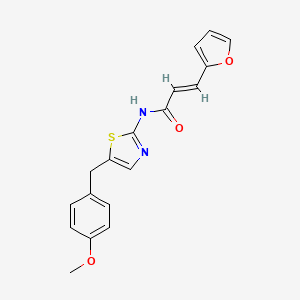 3-(2-furyl)-N-[5-(4-methoxybenzyl)-1,3-thiazol-2-yl]acrylamide