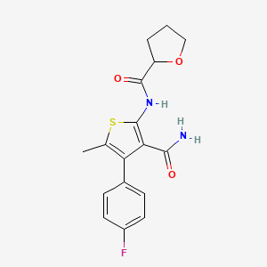 N-[3-(aminocarbonyl)-4-(4-fluorophenyl)-5-methyl-2-thienyl]tetrahydro-2-furancarboxamide