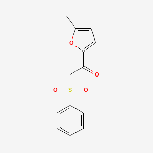 molecular formula C13H12O4S B4713568 1-(5-methyl-2-furyl)-2-(phenylsulfonyl)ethanone 