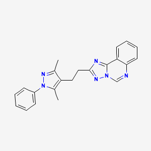 2-[2-(3,5-dimethyl-1-phenyl-1H-pyrazol-4-yl)ethyl][1,2,4]triazolo[1,5-c]quinazoline