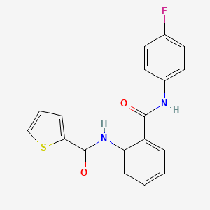 N-(2-{[(4-fluorophenyl)amino]carbonyl}phenyl)-2-thiophenecarboxamide