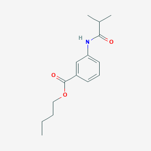 molecular formula C15H21NO3 B4713604 butyl 3-(isobutyrylamino)benzoate 