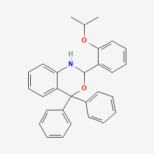 molecular formula C29H27NO2 B4713638 2-(2-isopropoxyphenyl)-4,4-diphenyl-1,4-dihydro-2H-3,1-benzoxazine 