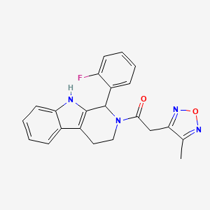 1-(2-fluorophenyl)-2-[(4-methyl-1,2,5-oxadiazol-3-yl)acetyl]-2,3,4,9-tetrahydro-1H-beta-carboline