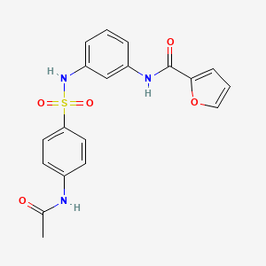 N-[3-({[4-(acetylamino)phenyl]sulfonyl}amino)phenyl]-2-furamide