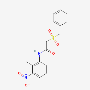 2-(benzylsulfonyl)-N-(2-methyl-3-nitrophenyl)acetamide