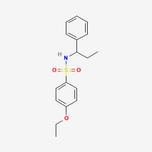 4-ethoxy-N-(1-phenylpropyl)benzenesulfonamide